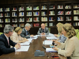 La reunión se ha celebrado en la biblioteca del Palacio de Justicia de Albacete